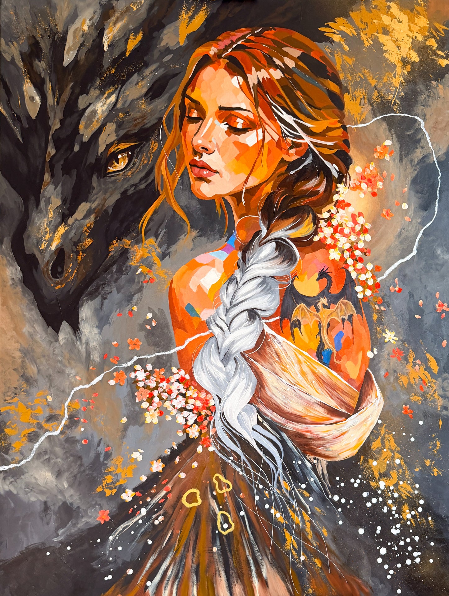 Heart of Lightning Original Painting