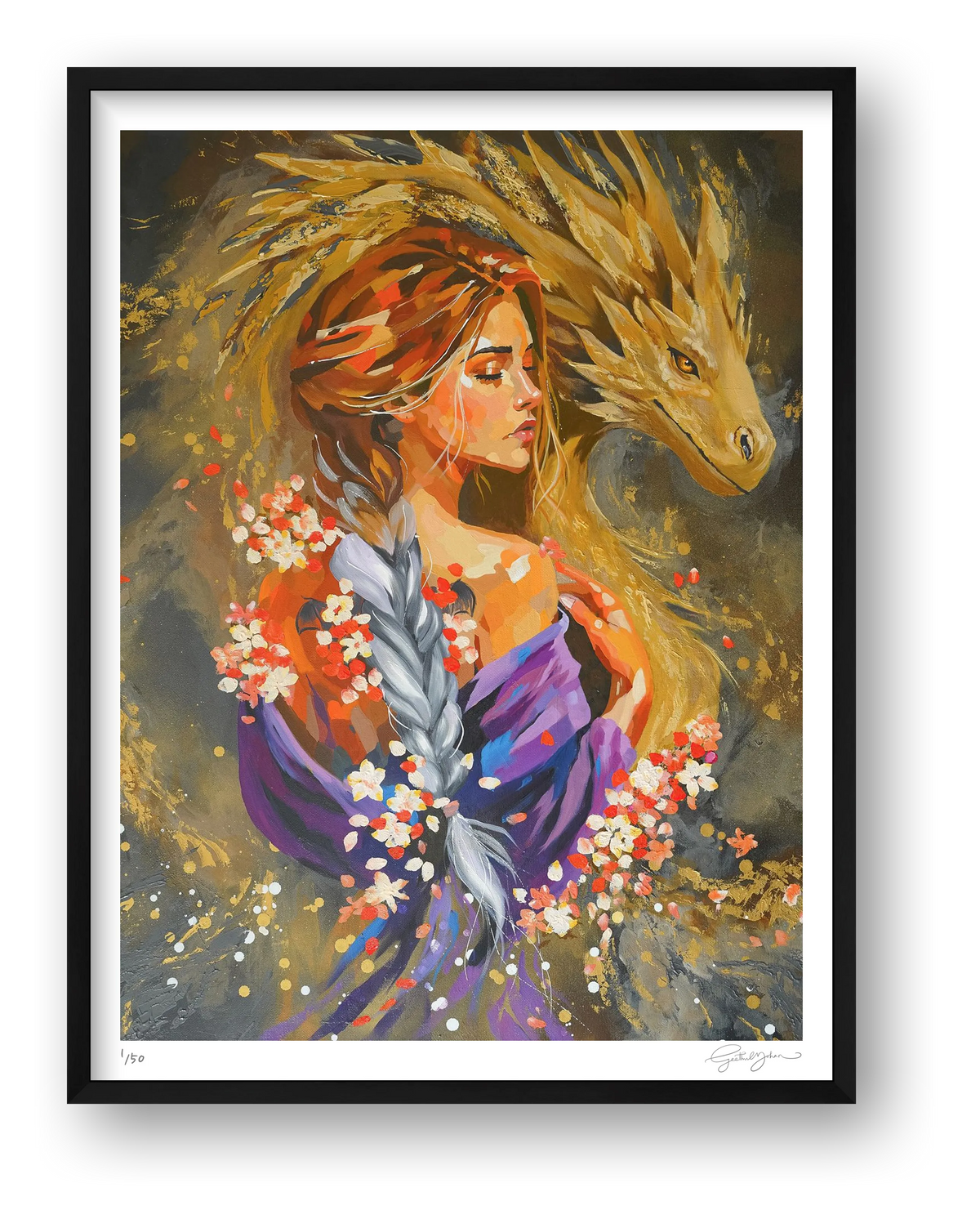 Heart of Gold — framed (Black)