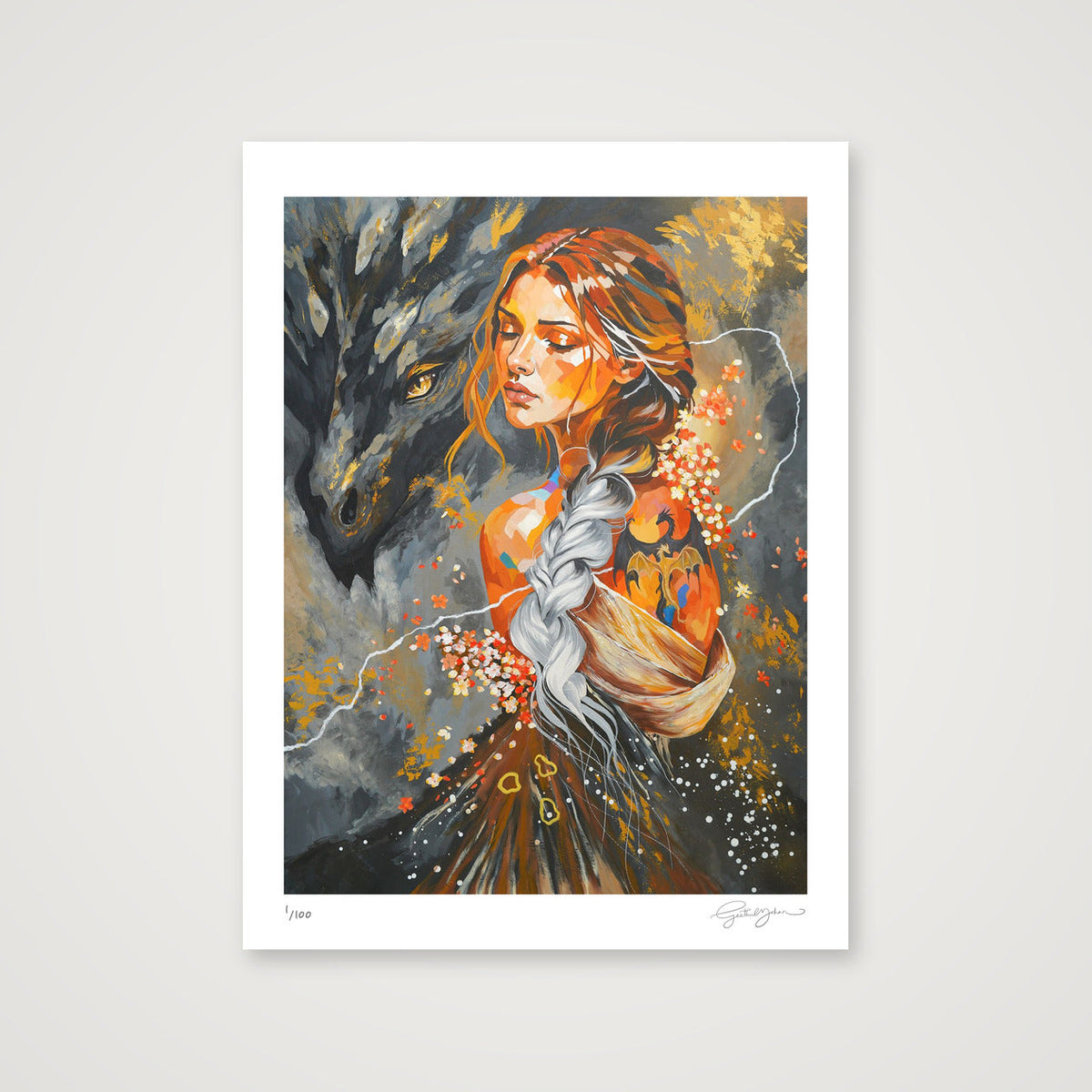 Heart of Lightning — 11×15" Print only