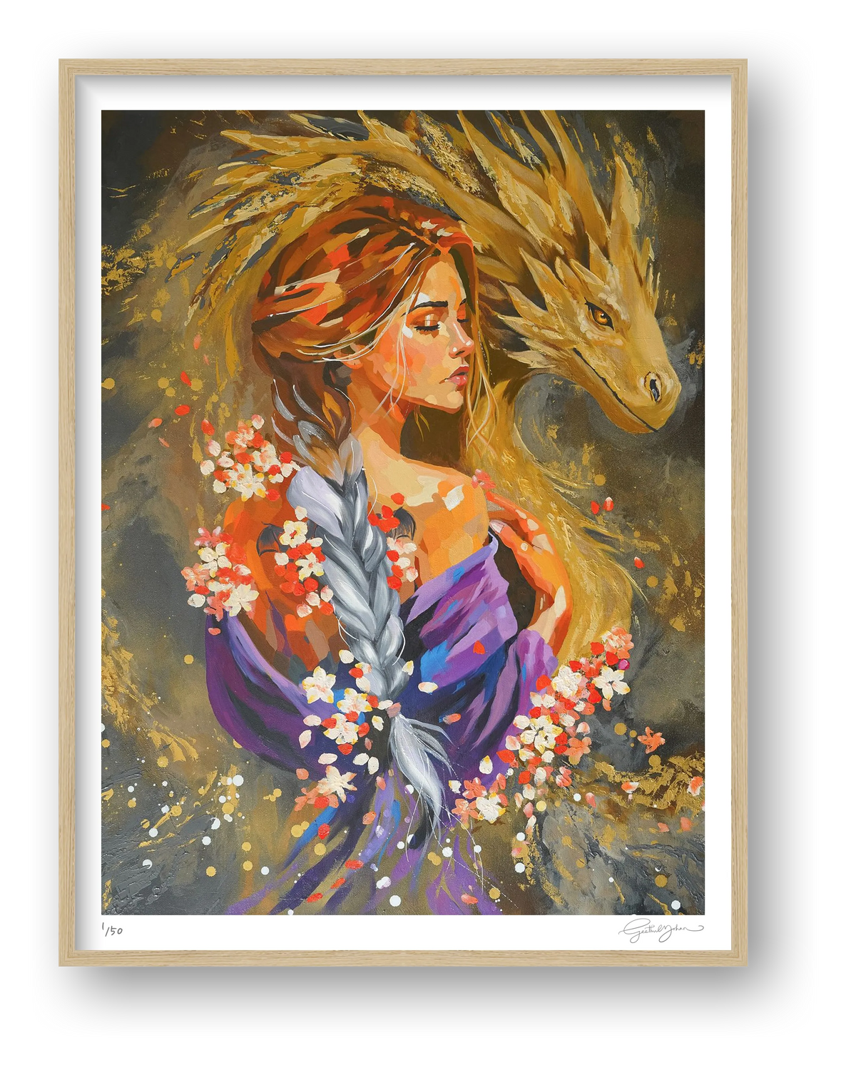 Heart of Gold — framed (Oak)