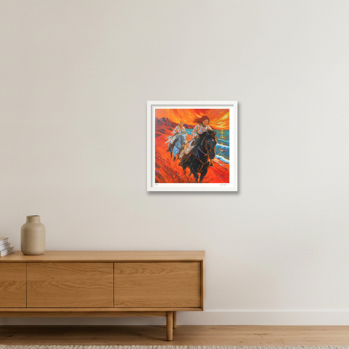 Live A Little — 16×16" White Frame