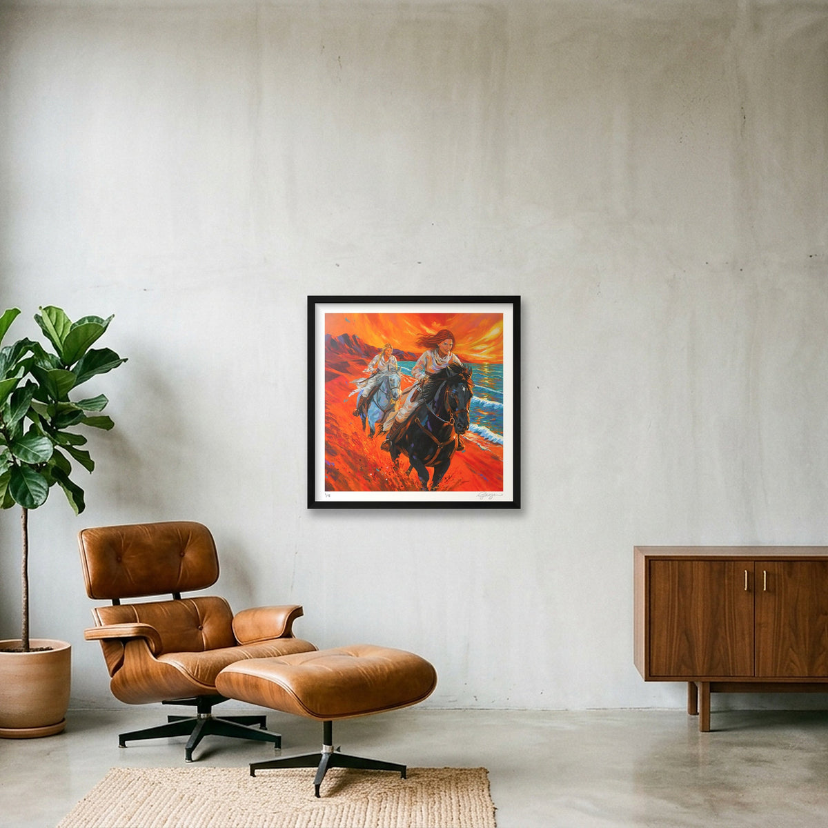 Live A Little — 20×20" Black Frame