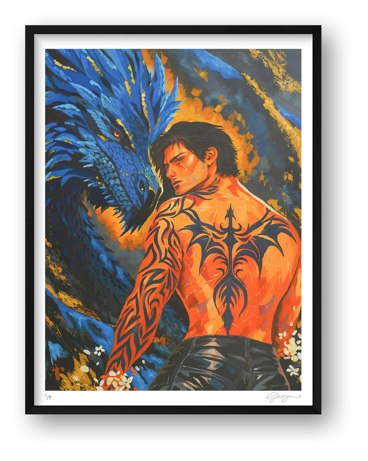 Heart of Shadows — framed