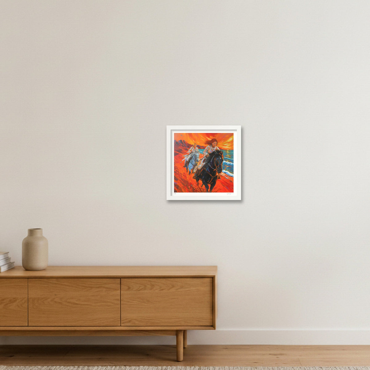 Live A Little — 12×12" White Frame
