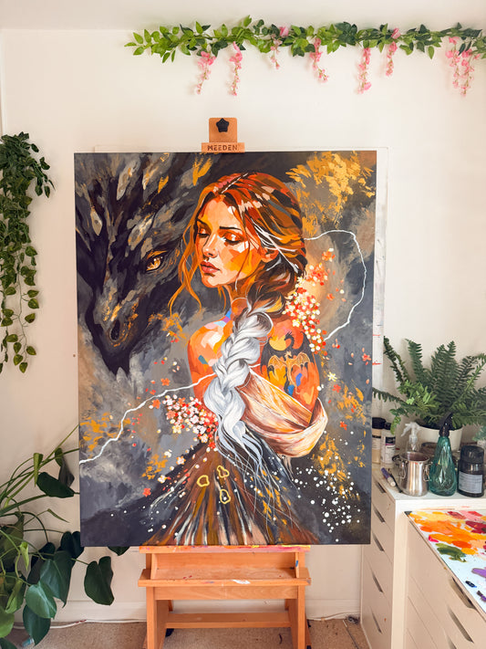Heart of Lightning Original Painting