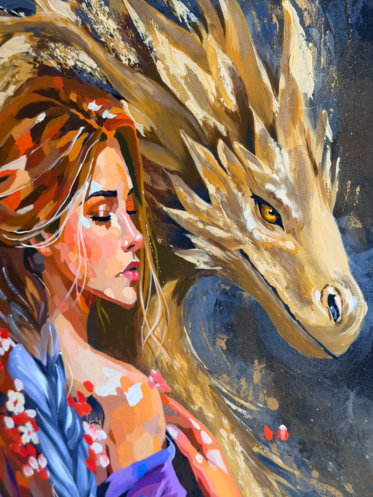 Heart of Gold Original Painting