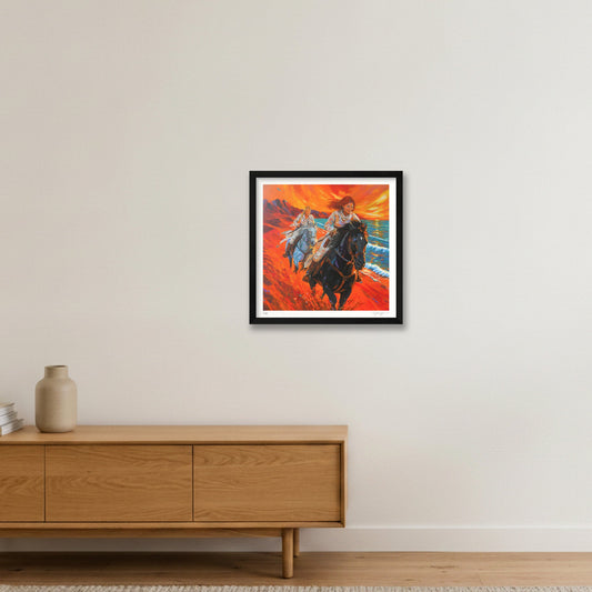 Live A Little — 16×16" Black Frame