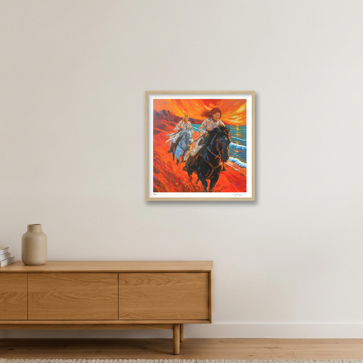 Live A Little — 20×20" Oak Frame