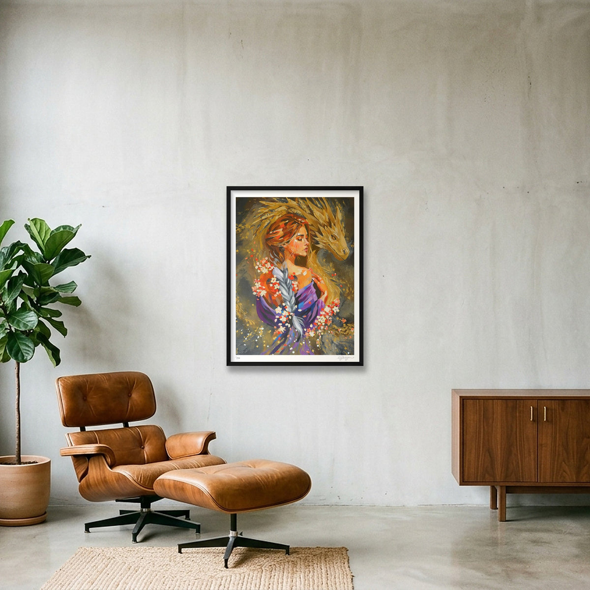 Heart of Gold — 24×31" Black Frame