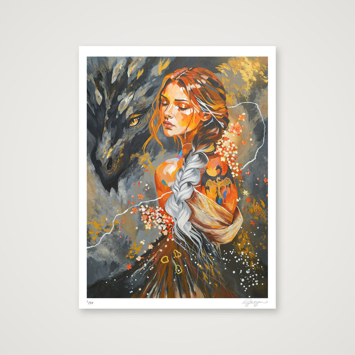 Heart of Lightning — 24×31" Print only